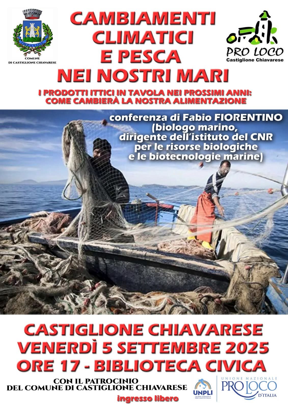 Cambiamenti climatici e pesca nei nostri mari